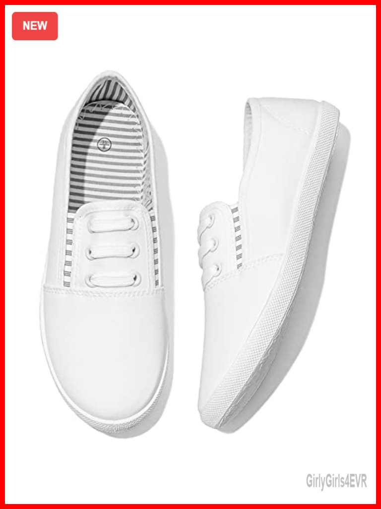 Canvas Slip On Sneakers - Casual Walking Shoes Non Slip Work